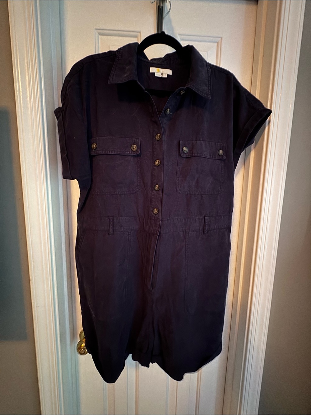 Boden Navy Romper